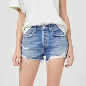Agolde Parker Vintage Cut Off Denim Skirt NWOT